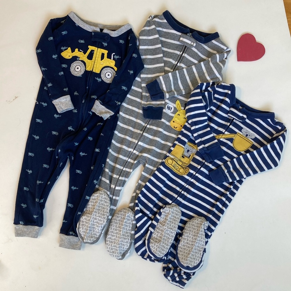 3-Carters 18mth boy sleepers